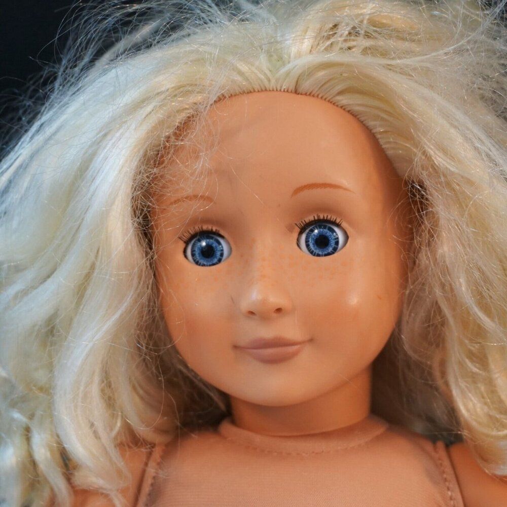 Our Generation Doll by Battat Blond Hair Blue Sleepy Eyes 18 inch Tall